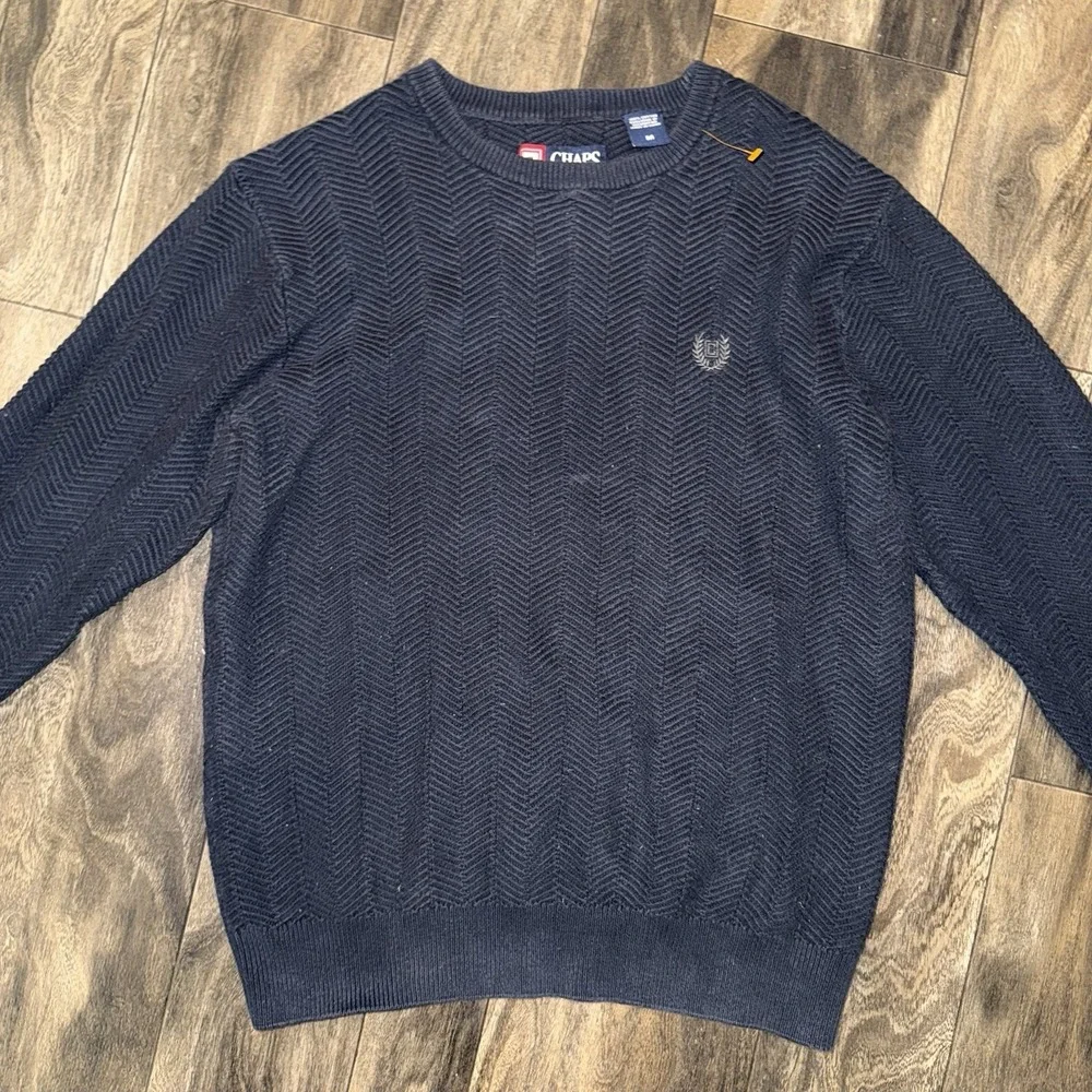 Chaps Men's 100% Cotton Knit Crewneck Sweater Size Medium‎